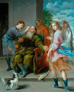 Antonio Pereda y Salgado 'Tobias Restoring his Father’s Sight', 1652 ©The Bowes Museum