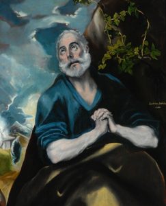 Domenikos Theotokopoulos, El Greco. 'The Tears of St Peter', 1580-89 © The Bowes Museum